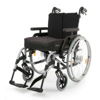 Vozík pro invalidy Invalidní vozík s brzdami pro doprovod foto